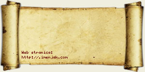 Kristina Pandžić vizit kartica